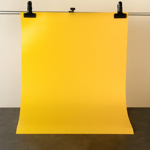 Фотофон для предметной съёмки 'Жёлтый' ПВХ, 100 х 70 см
