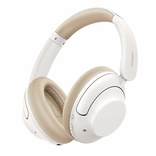 Наушники накладные беспроводные UGREEN HP202 (15809) HiTune Max5 Hybrid Active Noise-Cancelling Headphones. Цвет: белый