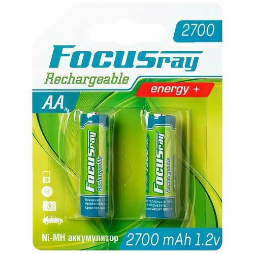Аккумуляторные батарейки FocusRay HR6 2700mah NI-MH BL2