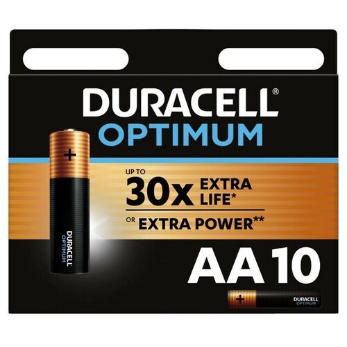 Батарейка DURACELL Optimum LR06 AA блистер 10шт