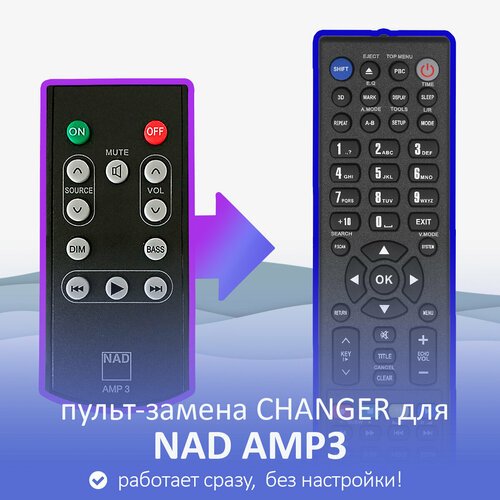 Пульт-замена для NAD AMP3