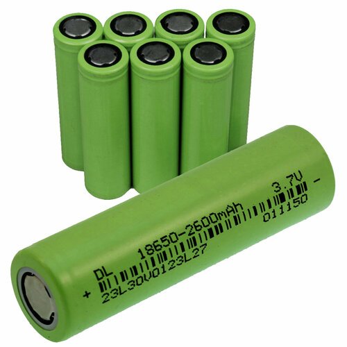 Новая мощная 18650 литий-ионная аккумуляторная батарея круглая 2600 MAH (8 шт.) (Зеленый, RB_2600_8)