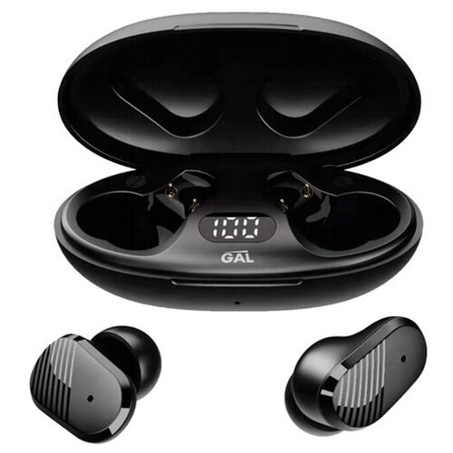 Bluetooth наушники вкладыши с микрофоном GAL TW-4600, TWS, V5, беспроводная мобильная гарнитура, черные