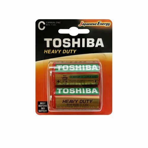 Батарейка Toshiba Heavy Duty C (LR14) алкалиновая 2 шт.