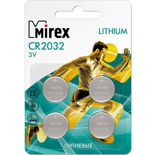 Литиевая батарея Mirex 23702-CR2032-E4