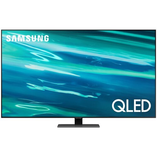 75' Телевизор Samsung QE75Q80AAU 2021 QLED, HDR, черный