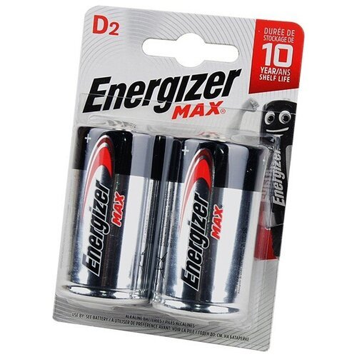 Батарейка Energizer LR20, 2 шт