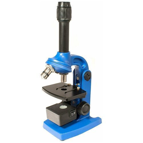 Микроскоп «Юннат 2П-1», синий, с подсветкой