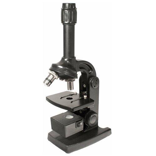 Микроскоп Юннат 2П-1, черный, с подсветкой