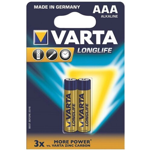 Батарейка VARTA LONGLIFE AAA, 2 шт.
