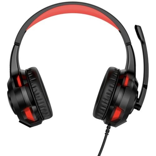 Игровые геймерские накладные наушники с микрофоном Rapture-586, проводные 2.1м, красные