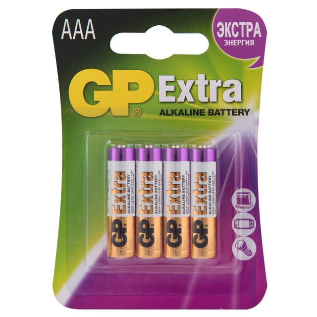 батарейка GP EXTRA ААА 4шт