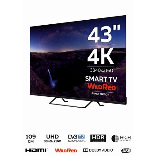 Телевизор Topdevice 43' Smart TV ULTRA HD 4K