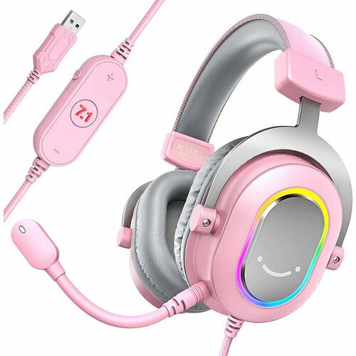 Игровые наушники Fifine H6 Gaming Headsets, Pink
