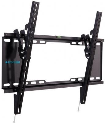 Кронштейн Kromax IDEAL-102 black, для LED/LCD TV 32-90, max 40 кг, настенный, 1 ст свободы, наклон -12°,от стены 30 мм, max VESA 600x400 мм.