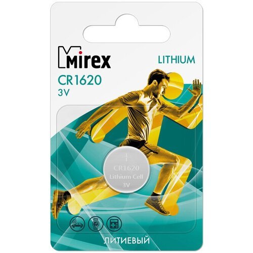 Батарейки литиевые (таблетка) Mirex CR1620 3V 1 шт