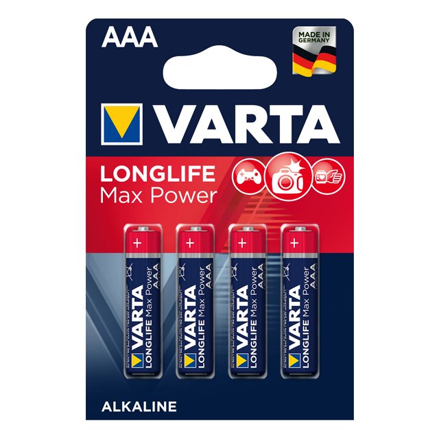 батарейка VARTA LONGLIFE MAX POWER AAA блистер 4шт