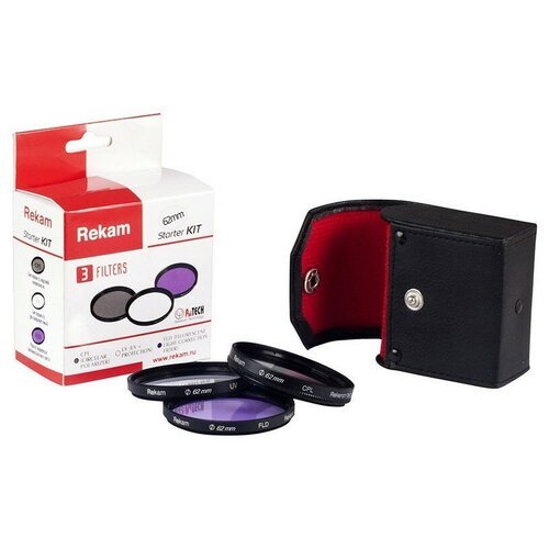 Набор светофильтров Rekam Starter Kit UV+CPL+FLD 62 мм
