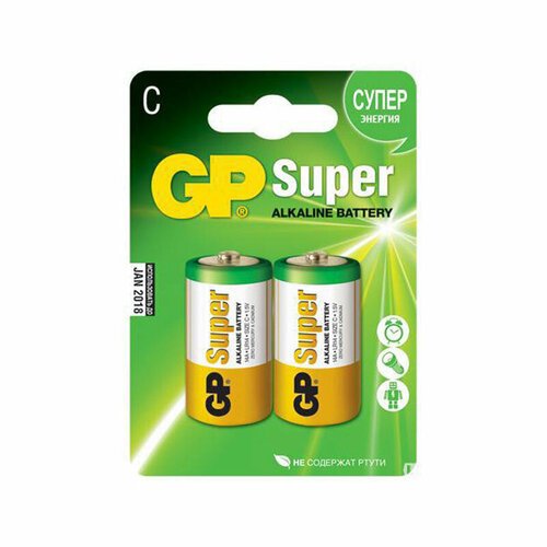 Батарейка GP Super Alkaline C (LR14) 14A BC2 GP 176370