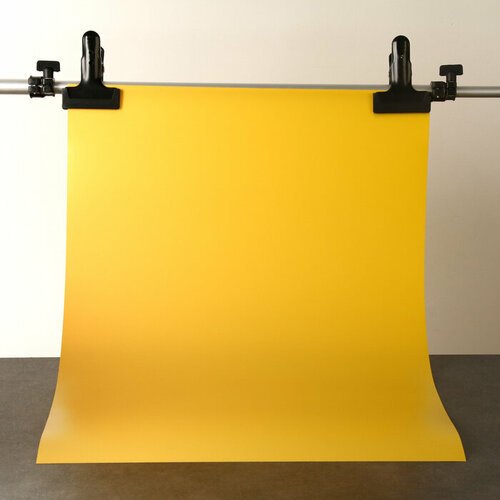 Фотофон для предметной съёмки 'Жёлтый' ПВХ, 50 х 70 см