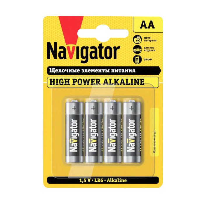 Батарейки Navigator LR6 AА 4 шт