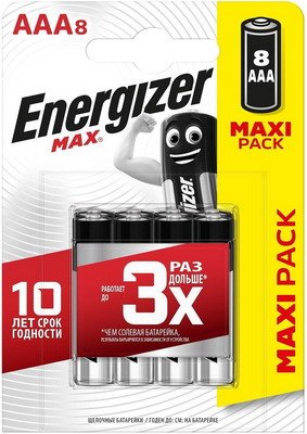 Батарейка Energizer AAA Max (8шт.) E301530901