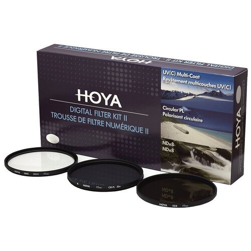 Набор фильтров Hoya Digital Filter Kit HMC (MULTI UV, Circular-PL, NDX8) 55mm 79498