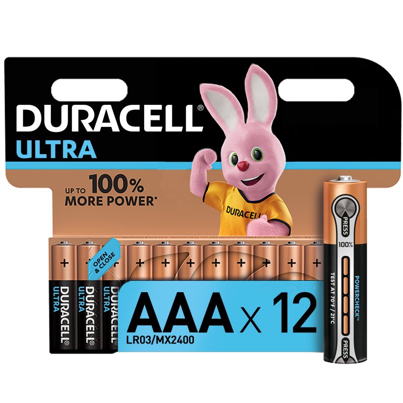 Батарейки Duracell Ultra Power AAА 1,5В 12 шт
