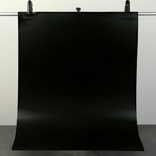 Фотофон для предметной съёмки 'Чёрный' ПВХ, 100 x 70 см