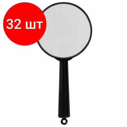 Комплект 32 шт, Лупа просмотровая BRAUBERG, диаметр 40 мм, увеличение 5, 451797