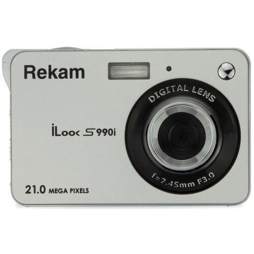 Фотоаппарат Rekam iLook S990i серебристый 21Mpix 2.7' 720p SDHC/MMC CMOS IS el/Li-Ion