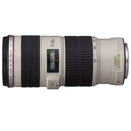 Объектив Canon EF 70-200mm f/4L IS USM, черный/белый