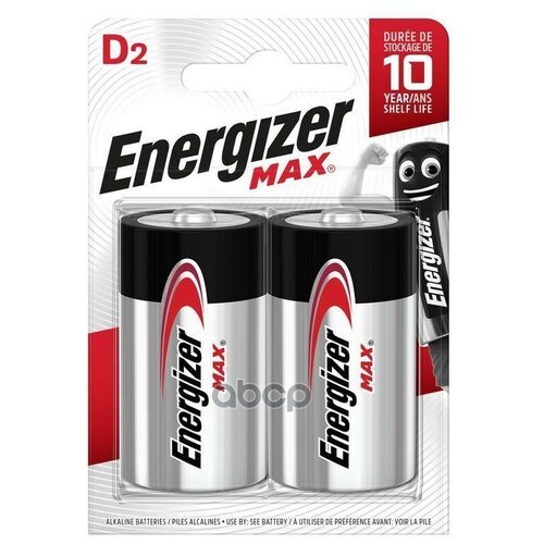 Батарейка Алкалиновая Energizer Max D 1,5v Упаковка 2 Шт. E302306800 Energizer арт. E302306800