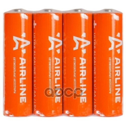 Батарейка Алкалиновая Airline Ultra Alkaline Aa 1,5v Упаковка 4 Шт. Aa040 AIRLINE арт. AA040