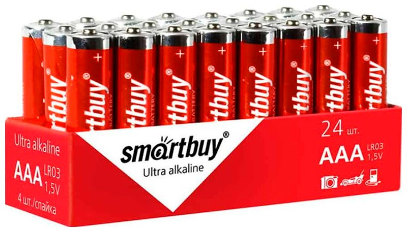 Батарейки Smartbuy LR03 SR4 24шт