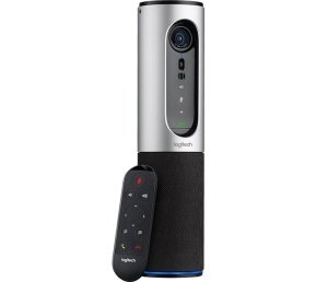 Веб камера Logitech ConferenceCam Connect Silver 1080p/30fps, угол обзора 90°, 4-кратное цифровое увеличение, с устройством громкой связи (960-001034)