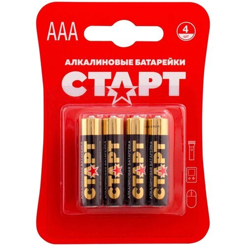 Алкалиновые батарейки Старт старт LR03-BL4 24А ААA 4 шт