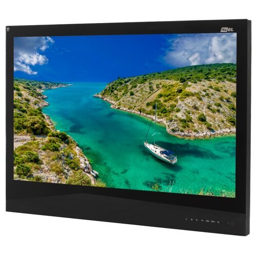 AVEL Встраиваемый Smart телевизор для кухни AVS325KS (черная рамка)