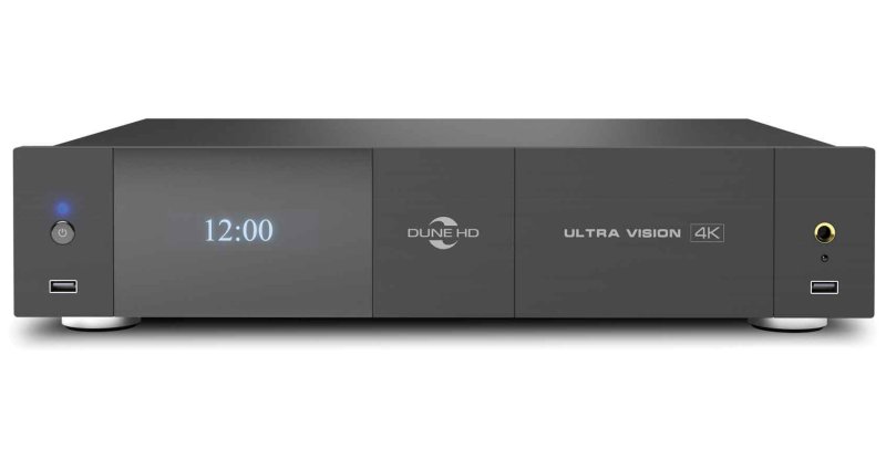 Медиаплеер Dune HD Ultra Vision 4K: UltraHD/60 Hz/3D/HDR/HDR10+/Dolby Vision, 2xHDD SATA 3.5', LAN, WiFi, BT, ESS 9038Pr