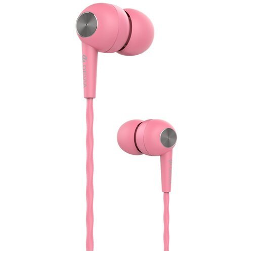 Проводные наушники Devia Kintone Headset, pink