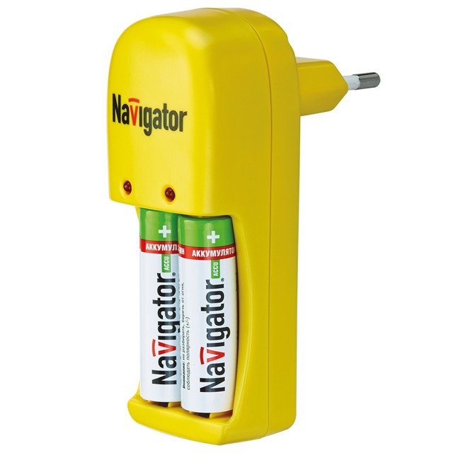 зарядное устройство NAVIGATOR 2 разьема желтый