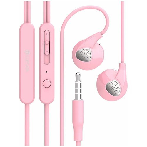 Наушники devia d2 ripple in-ear headphones pink