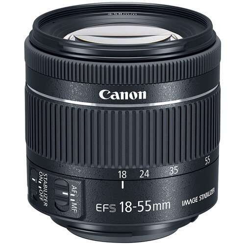 Объектив Canon EF-S 18-55mm f/4-5.6 IS STM, черный