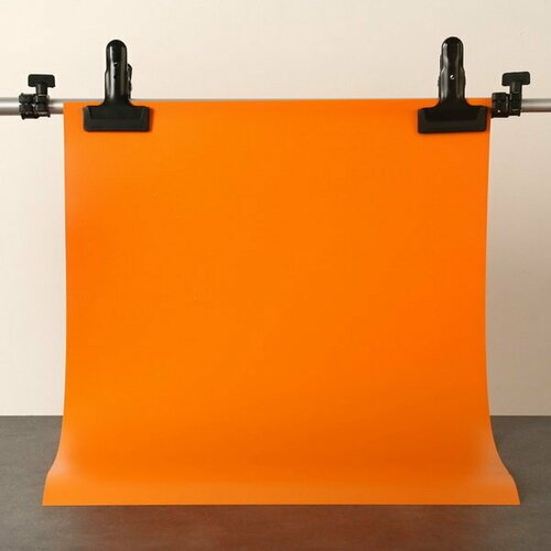 Фотофон для предметной съёмки 'Оранжевый' ПВХ, 50 x 70 см