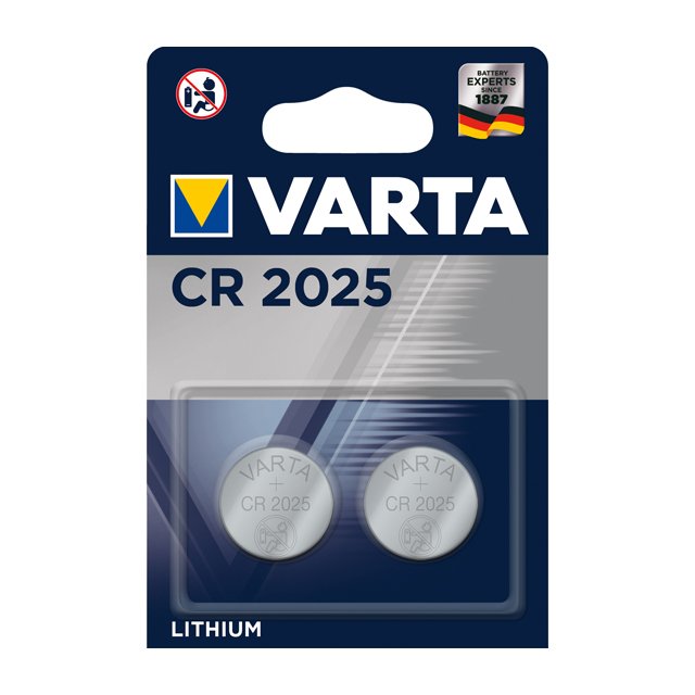 батарейка VARTA ELECTRONICS CR 2025 блистер 2шт