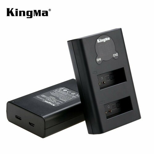 Зарядная станция Kingma с дисплеем для аккумуляторов Canon LP-E12