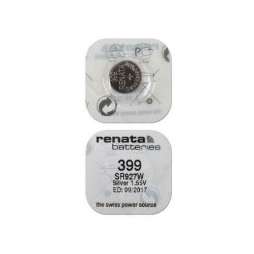Батарейки Renata 399 SR57 SR927W Silver BL1 (10шт)