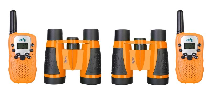 Комплект раций и биноклей Levenhuk LabZZ WTT10 Orange