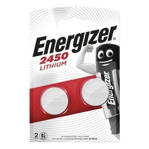 Energizer E300830702 Батарейка Energizer CR2450 BL2 Lithium 3V (2/20/280) E300830702