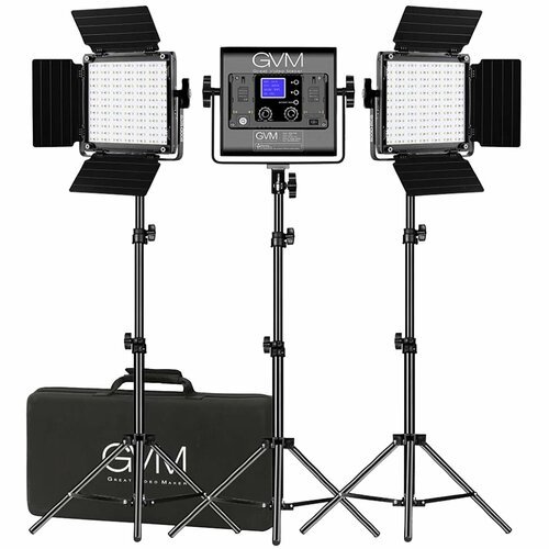 Комплект осветителей GVM 800D-RGB (3шт) 800D-RGB-3L